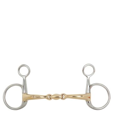 BR Dubbel Gebroken Bauchertrens Soft Contact 12 mm Scharen 110 mm 12,5 Zilver/goud