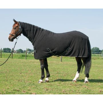 Harry's Horse Fleecedeken Deluxe met hals 205 Zwart