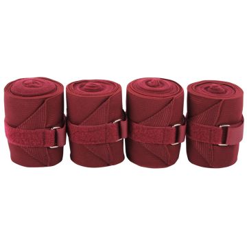 Harry's Horse Bandages elastisch/fleece 4 st. One Size Bordeaux