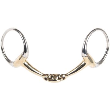 Harry's Horse Bustrens anatomisch dubbelgebroken 12,5 Zilver/goud