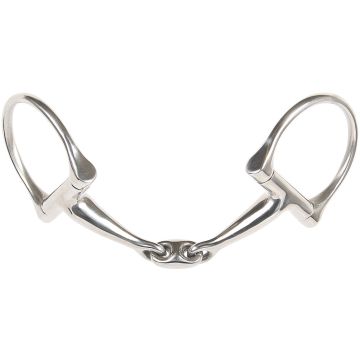 Harry's Horse D-trens dubbelgebroken 14mm 12,5 RVS