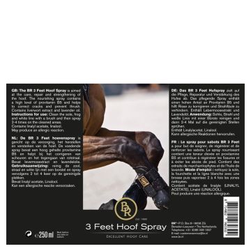 BR hoefspray 3 'Feet' One Size Transparant