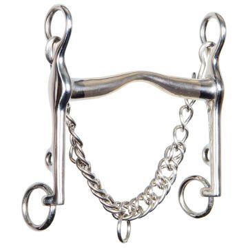Harry's Horse Dressuurstang Optimum gold brass 16mm 11,5 Zilver/goud
