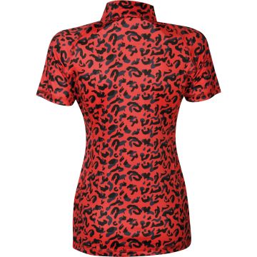 Harry's Horse Shirt Just Ride Leopard XL Koraalrood