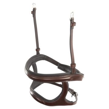 BR Neusriem dubbel gecombineerd Cob Oak / Zilver