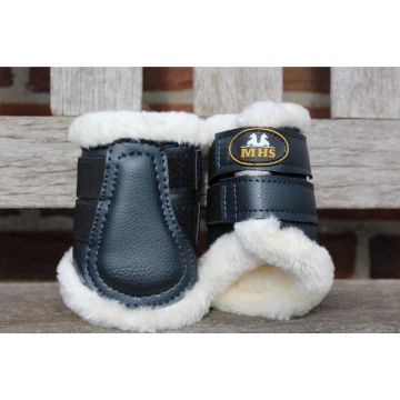 MHS Beenbeschermers met bont Mini Navy