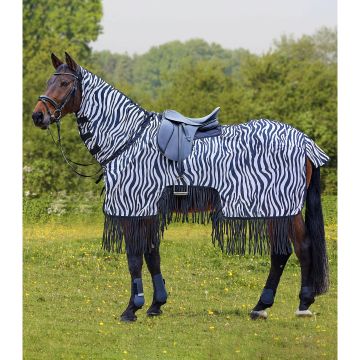 Waldhausen Zebra vliegendeken met franjes