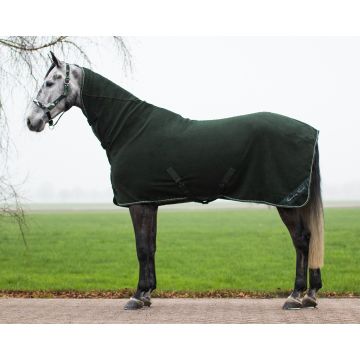 QHP Fleecedeken Brilliance met hals 60/90 cm Groen