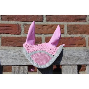 MHS Oornetje "Glitter"  Cob Roze / Zilver