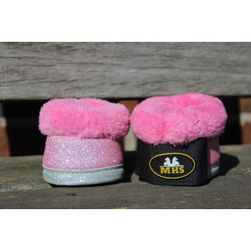 MHS Springschoenen "Glitter" Pony Roze / Zilver