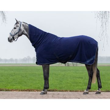 QHP Fleece deken Brilliance met hals 